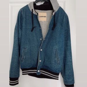 Carmar Denim Jacket with Gray Hood